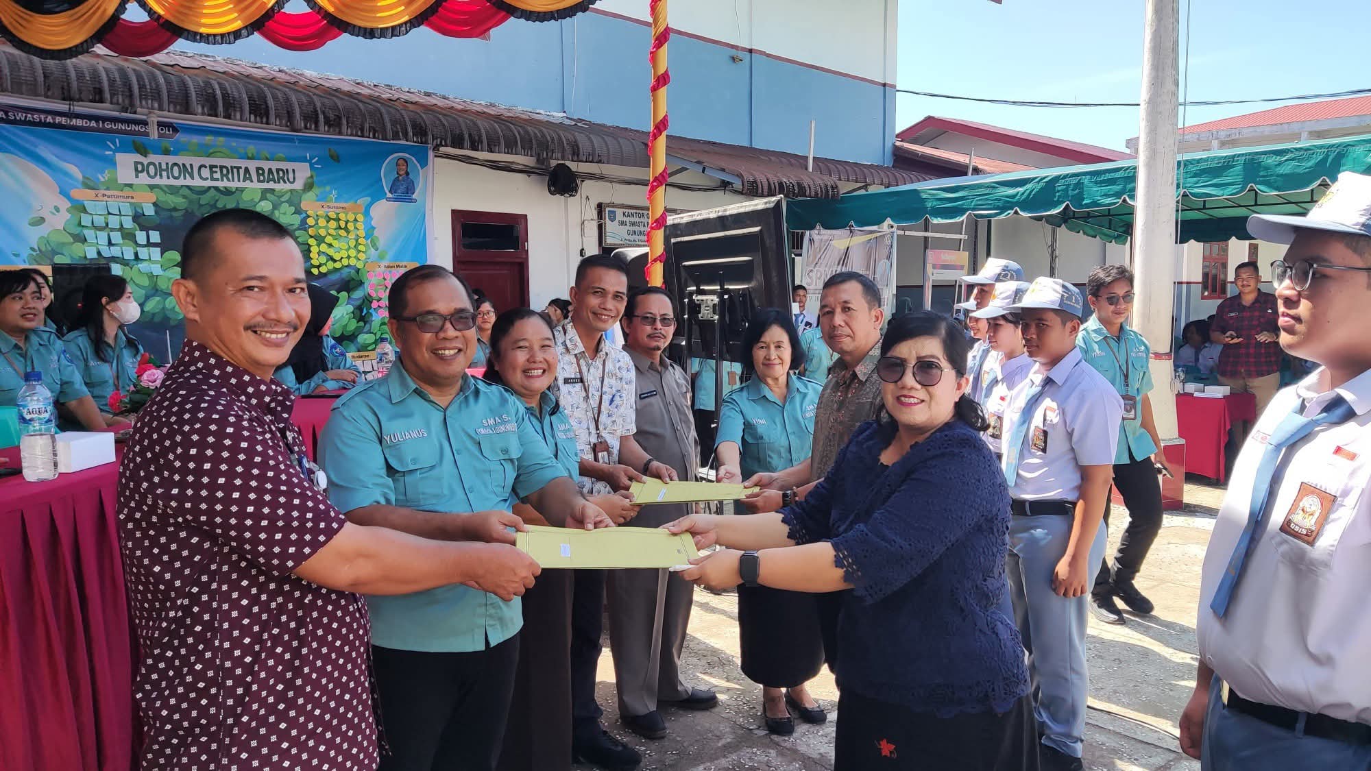 Welcoming Ceremony SMAS Pembda 1 Gunungsitoli